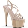 Pleaser - ADORE71 Sandale à bride à la cheville, Pole dance chaussures - Chaussures de pole dance - Crème Product image